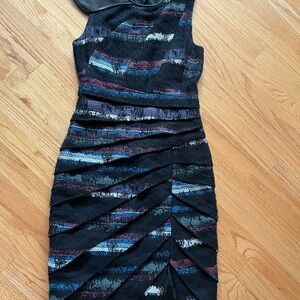 Rag and Bone Winter Dress with leather detail